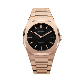 D1 MILANO - Automatic Bracelet 41.5 mm - Black / Rose Gold