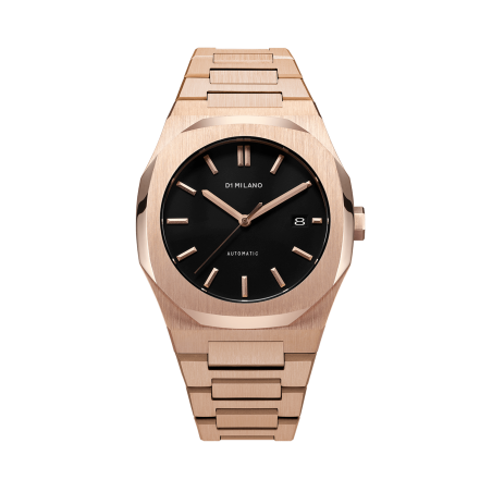 D1 MILANO - Automatic Bracelet 41.5 mm - Black / Rose Gold
