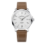 VENEZIANICO - REDENTORE 40 mm argento/pelle marrone VENEZIANICO - REDENTORE 40 mm argento/pelle marrone