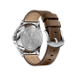 VENEZIANICO - REDENTORE 40 mm argento/pelle marrone VENEZIANICO - REDENTORE 40 mm argento/pelle marrone