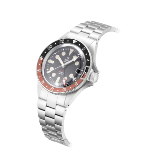 YEMA SUPERMAN WORLDTIME GMT COKE - 39 mm - Nero