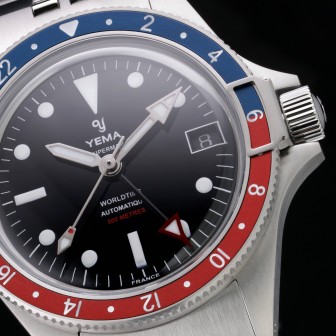 YEMA SUPERMAN 500 GMT PEPSI - 39 mm - Nero