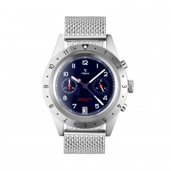 YEMA FLYGRAF FRENCH AIR & SPACE FORCE UTC BLUE - 41 mm