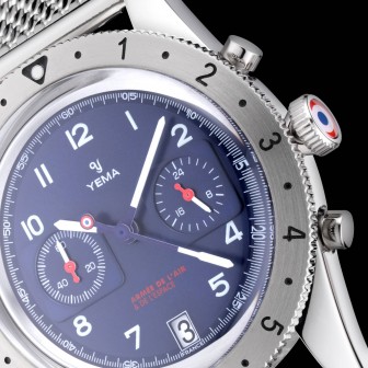 YEMA FLYGRAF FRENCH AIR & SPACE FORCE UTC BLUE - 41 mm